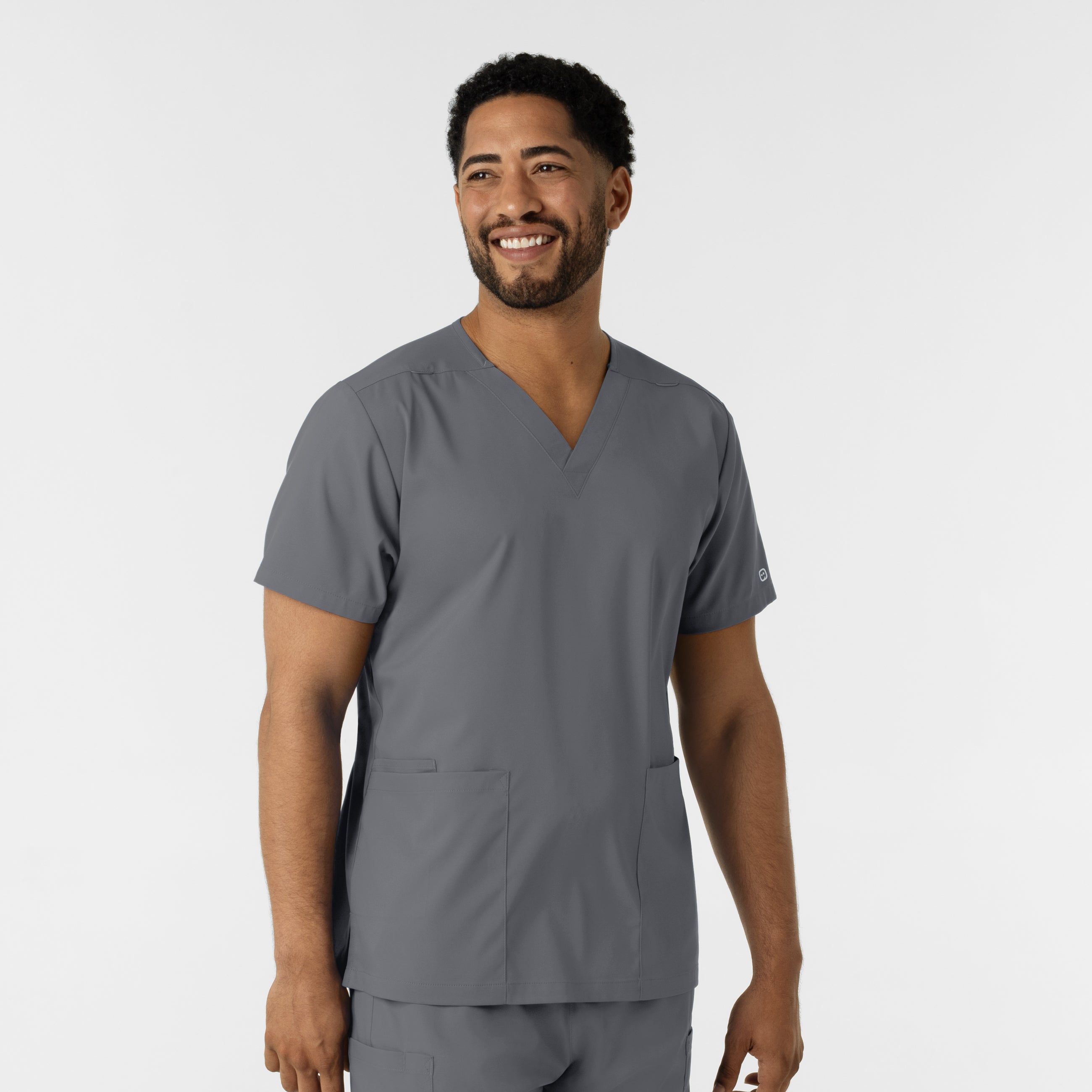 Boundless 6051 Unisex V-Neck Scrub Top Pewter