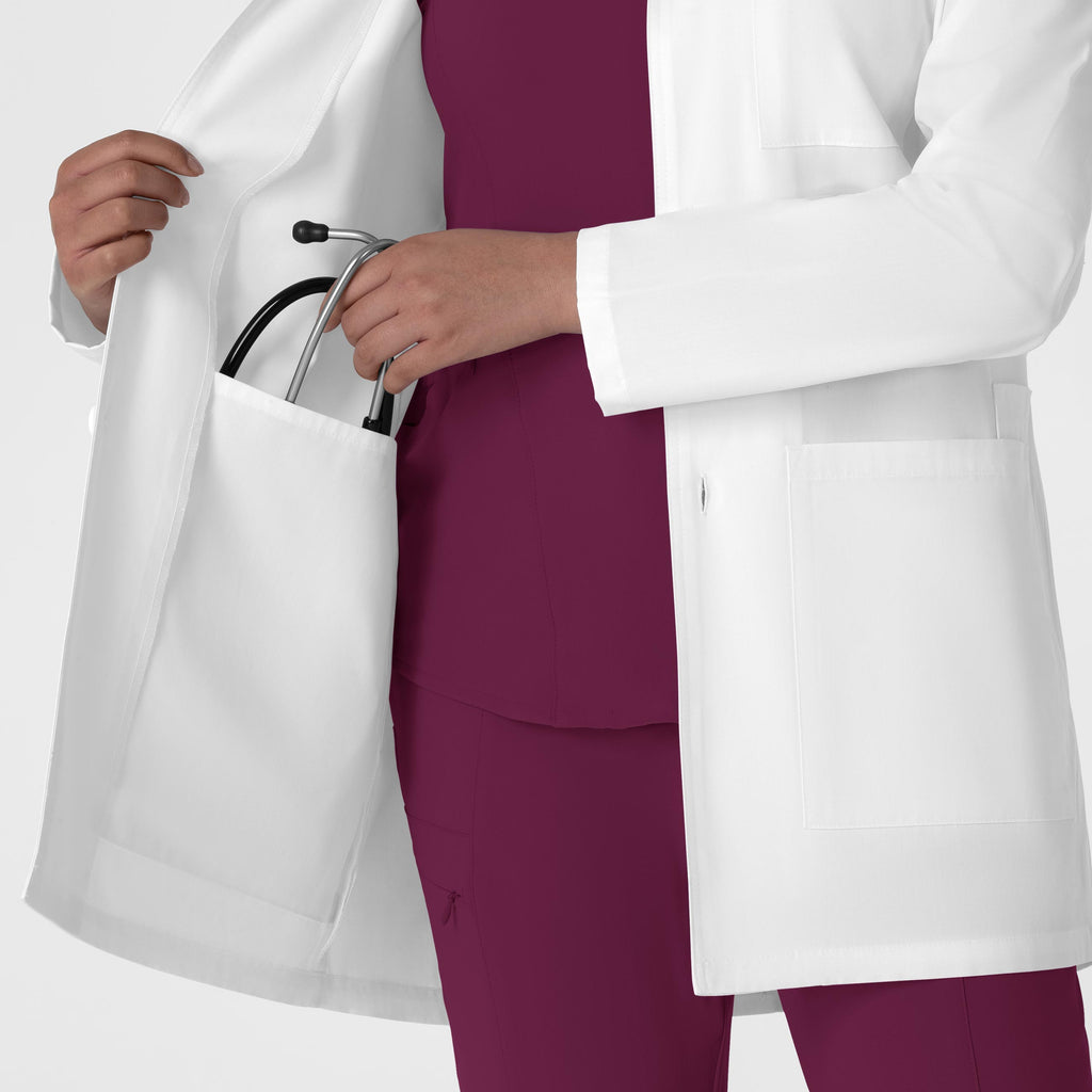 WonderLAB 7602 Unisex Iconic Lab Coat White