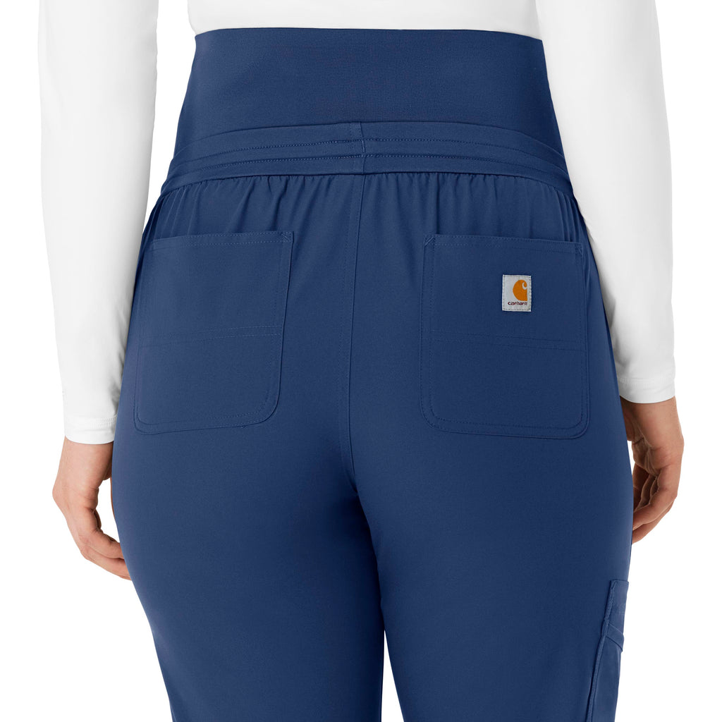 Force Essentials C54113 Maternity Jogger Scrub Pants Navy