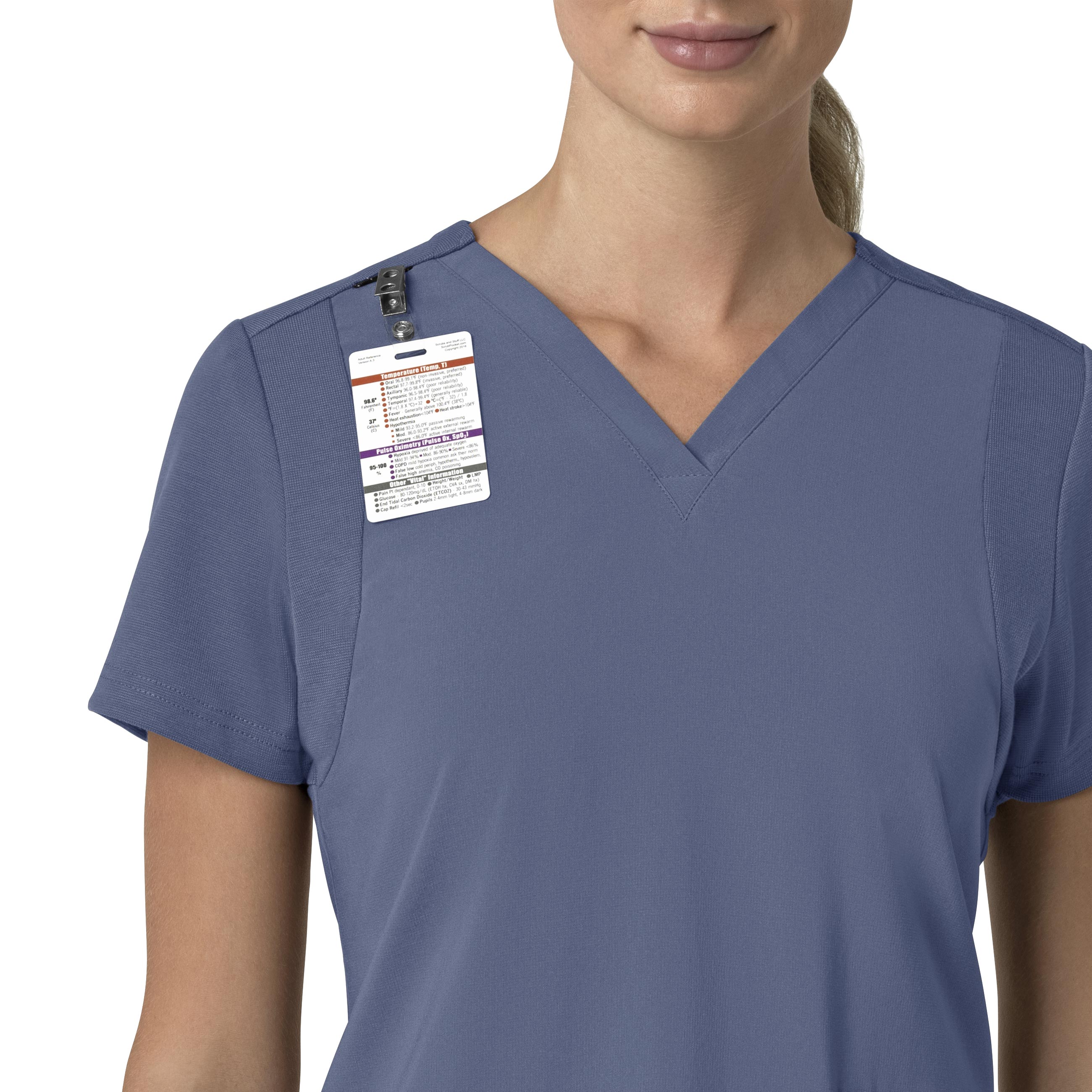 Force Cross-Flex C13210 Flex Panel V-Neck Scrub Top Riverside