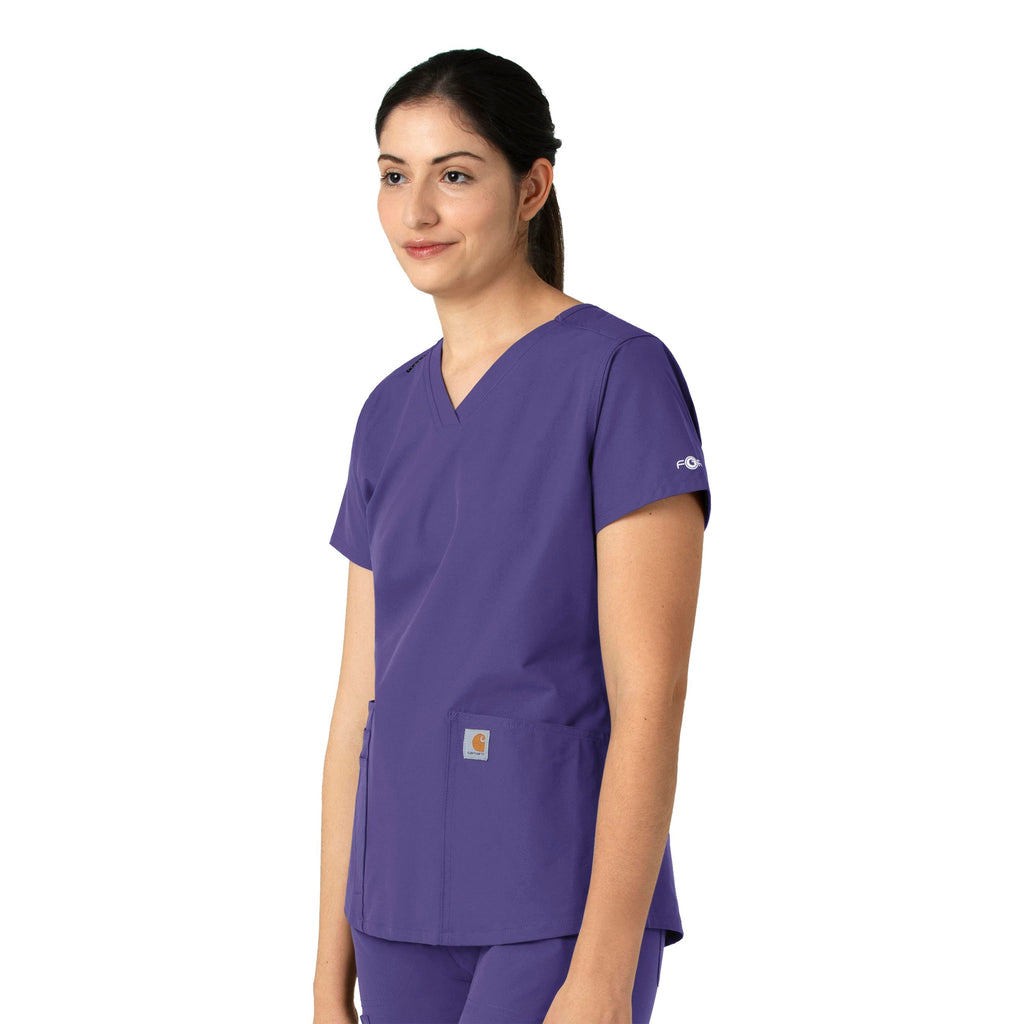 Force Essentials C12113 V-Neck Scrub Top Grape