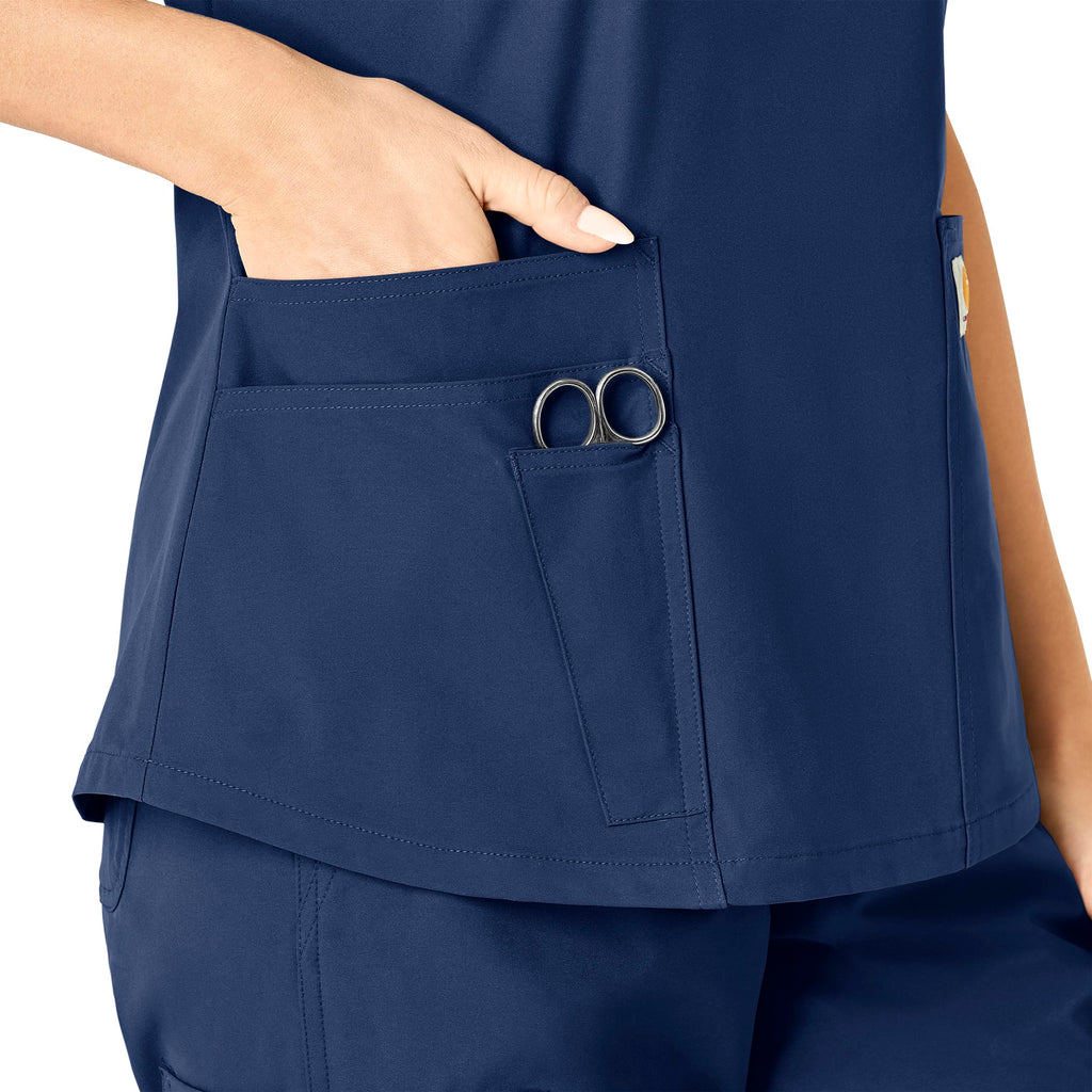 Force Essentials C12113 V-Neck Scrub Top Navy
