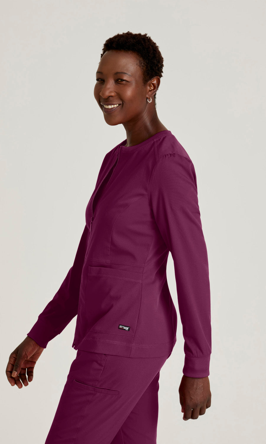 Grey's Anatomy Stretch GRSW017 Millie Jacket Wine