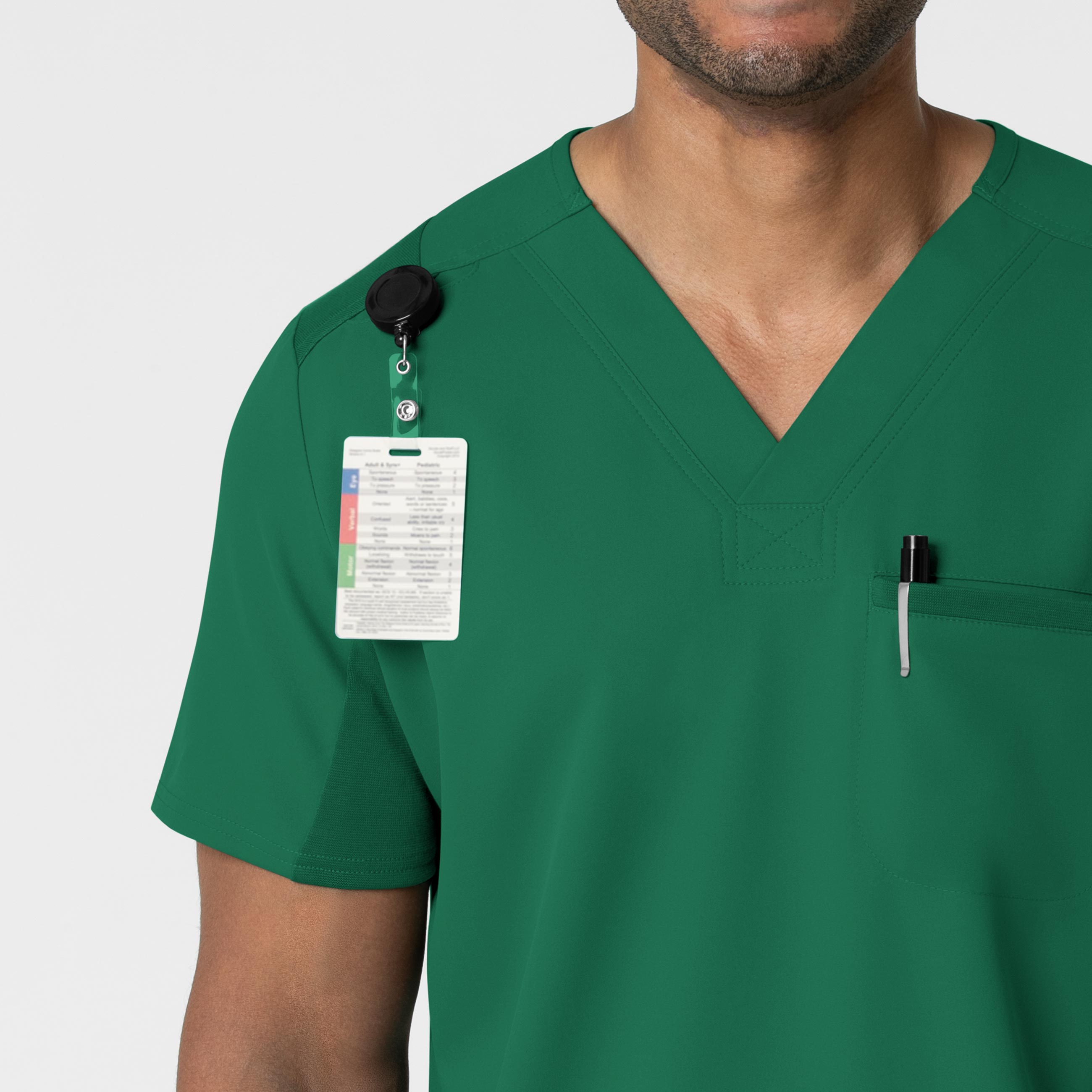 Thrive 6622 Men's Utility V-Neck Scrub Top Hunter