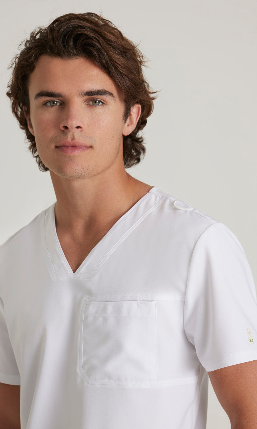 Grey's Anatomy Evolve GSST179 Journey Scrub Top White