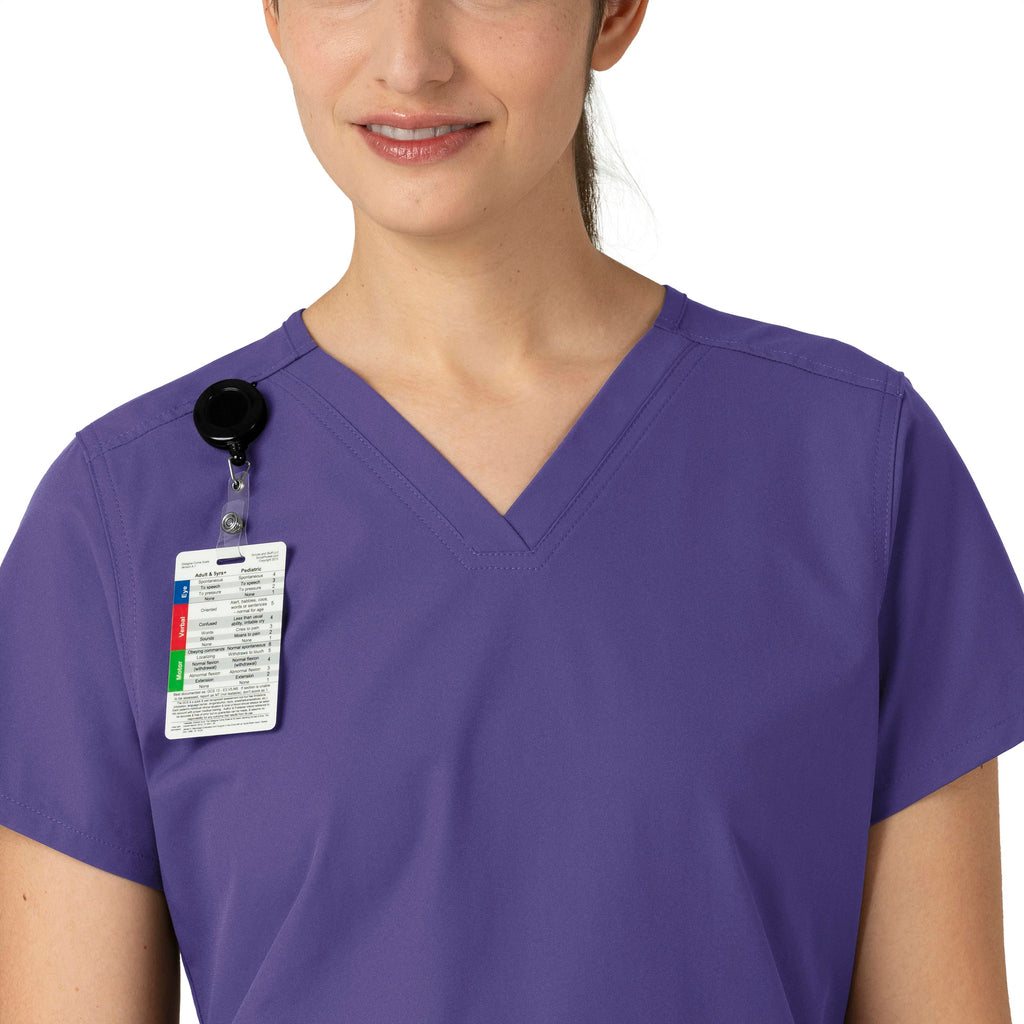 Force Essentials C12113 V-Neck Scrub Top Grape
