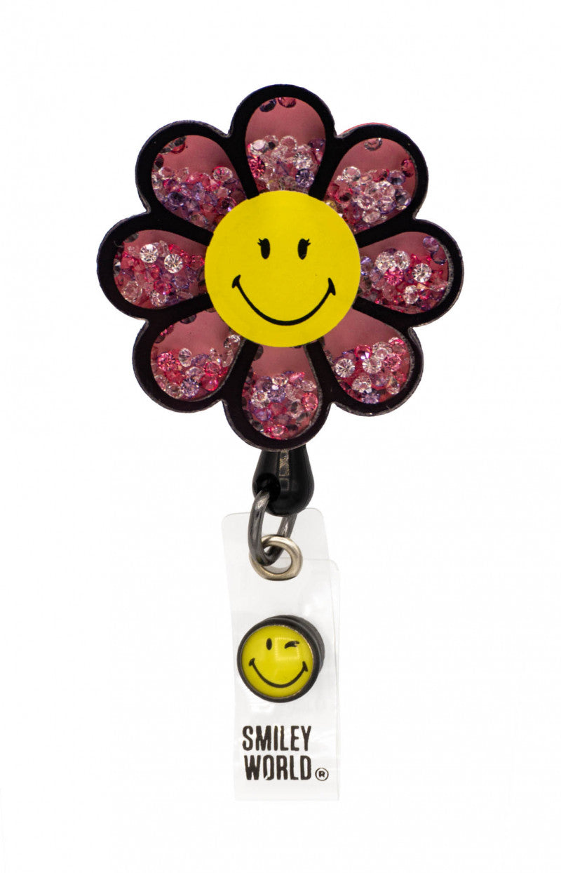 Smiley World SA156 SmileyWorld Shaker Badge Daisy Smiley