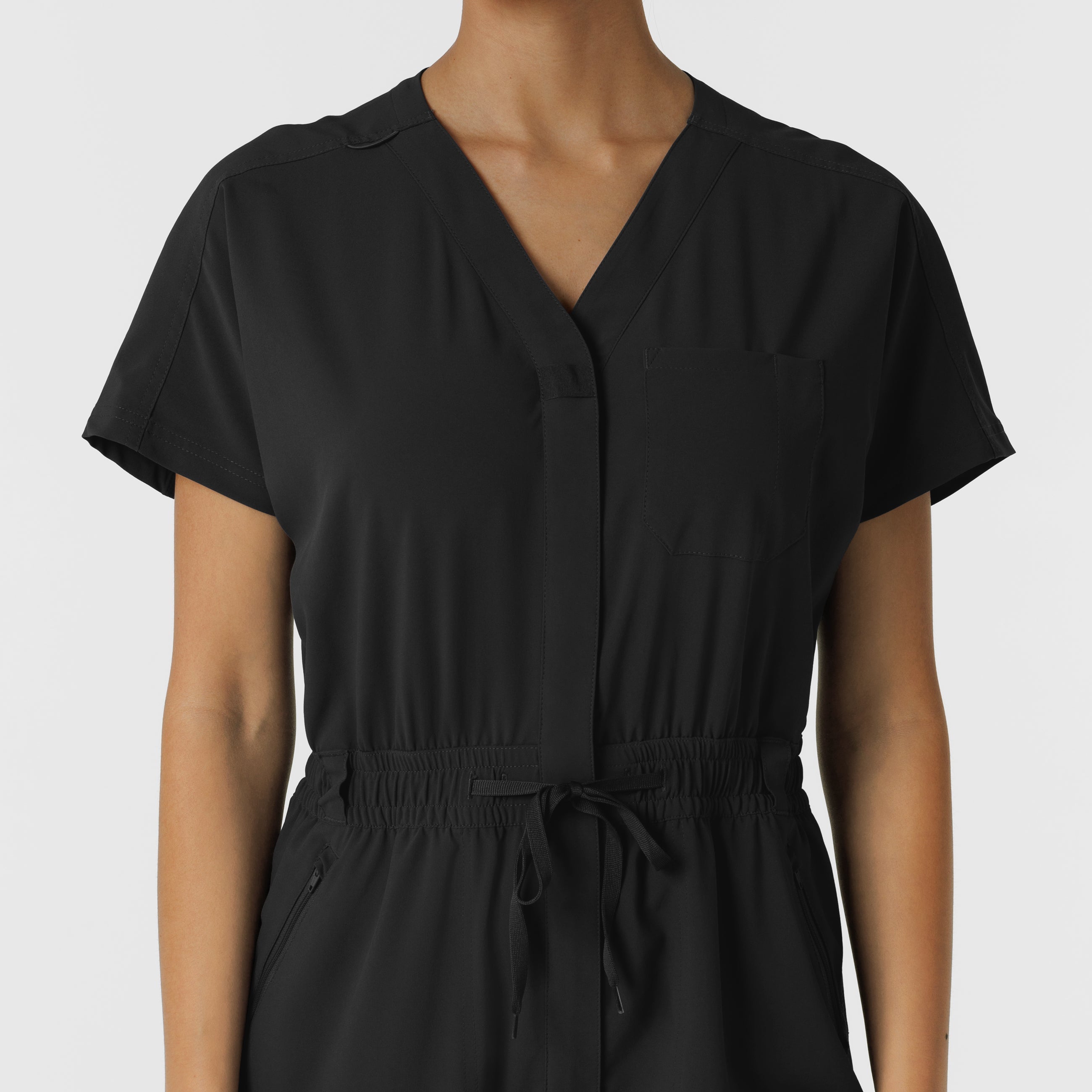 RENEW 3234 Cargo Jogger Scrub Jumpsuit Black