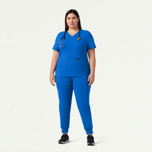 ULTRAsoft W30003 Women's Cesi Slim Scrub Top Royal Blue