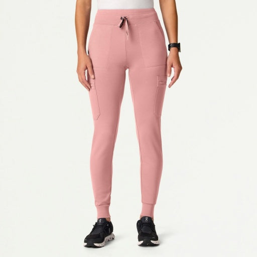 ULTRAsoft W40002 Women's Kait 10-Pocket Skinny Scrub Joggers Mauve
