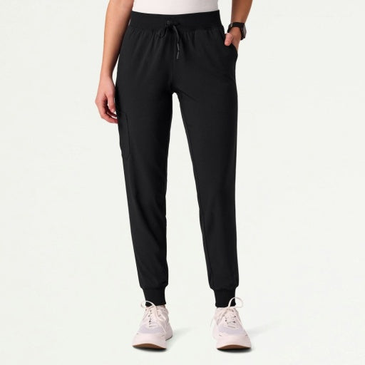 ULTRAlite W20037 Women's Silex 6-Pocket Slim Scrub Joggers Black