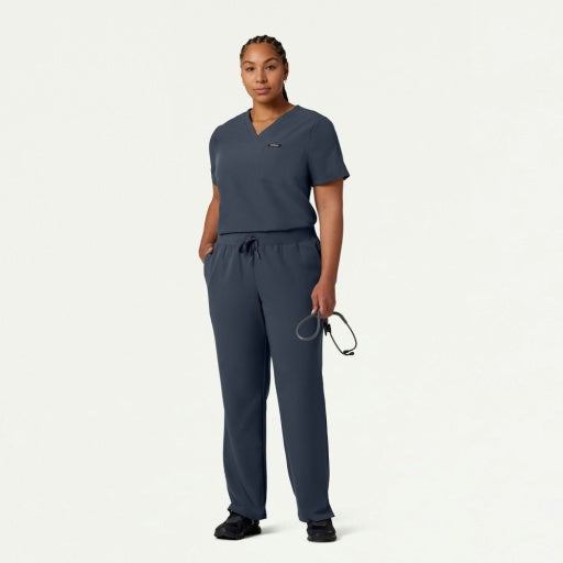 ULTRAlast W20001 Women's Xenos Knit-Waist Scrub Pants Carbon Gray
