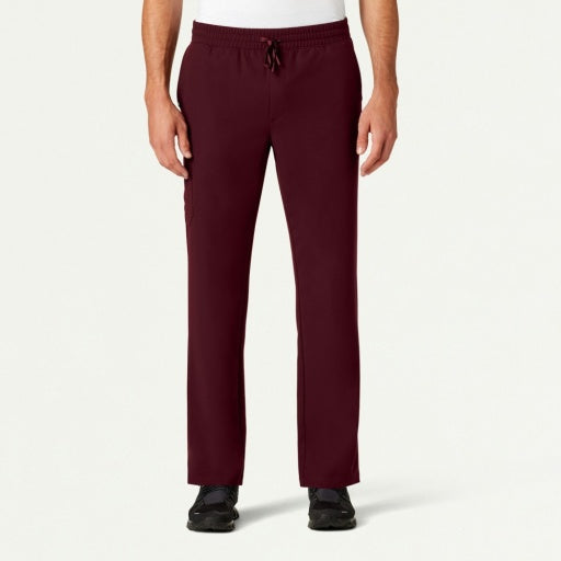 ULTRAlast M20001 Men's Rhodes Straight-Leg Scrub Pants Burgundy