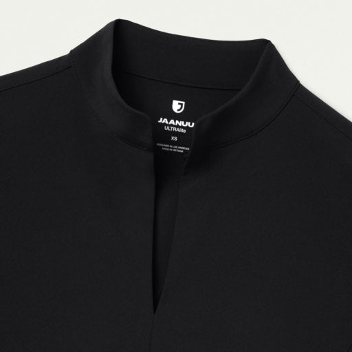 ULTRAlite W10039 Women's Aria Fit & Flare Scrub Top Black