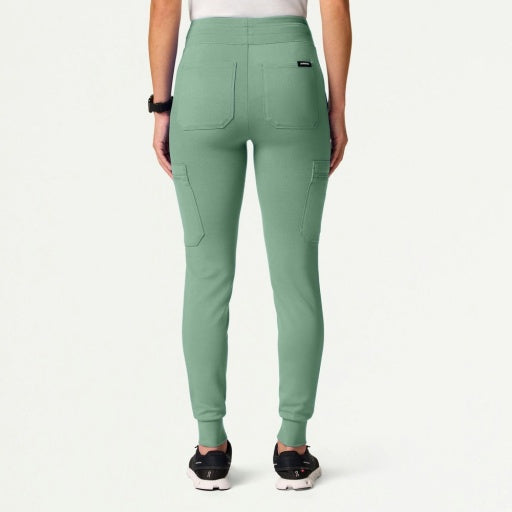 ULTRAsoft W40002 Women's Kait 10-Pocket Skinny Scrub Joggers Sage
