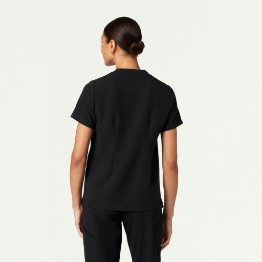 ULTRAlast W10002 Women's Helia Notched V-Neck Scrub Top Black
