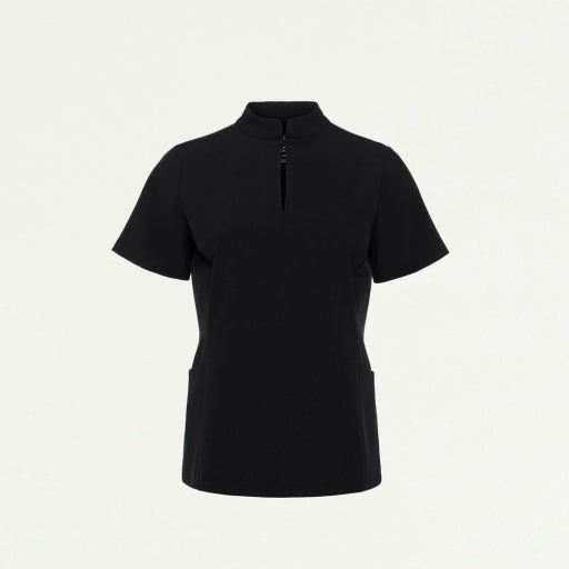 ULTRAlite W10039 Women's Aria Fit & Flare Scrub Top Black