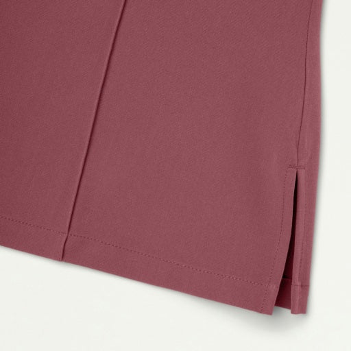 ULTRAlast W10035 Women's Carys Slim Modern Polo Scrub Top Rosewood