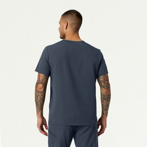 ULTRAlast M10002 Men's Platt 3-Pocket Scrub Top Carbon Gray
