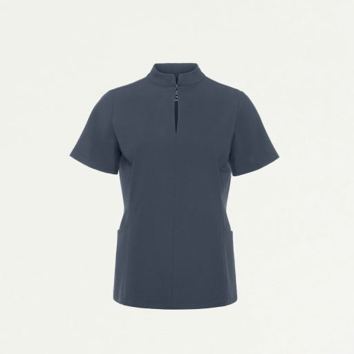 ULTRAlite W10039 Women's Aria Fit & Flare Scrub Top Carbon Gray