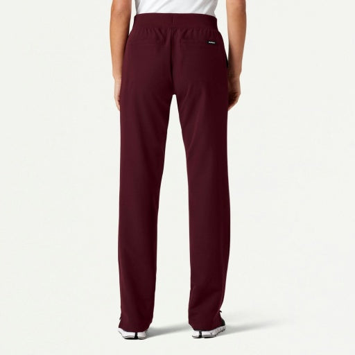 ULTRAlast W20001 Women's Xenos Knit-Waist Scrub Pants Burgundy