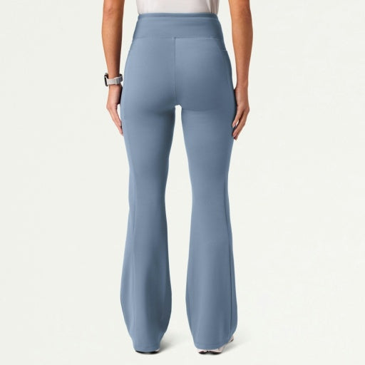 ULTRAsoft W40006 Women's Lina Yoga Flare Scrub Pants Storm Blue