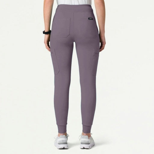 ULTRAsoft W40002 Women's Kait 10-Pocket Skinny Scrub Joggers Titanium