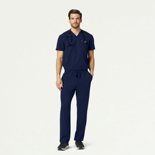 ULTRAlast M10001 Men's Holmes 1-Pocket Scrub Top Midnight Navy