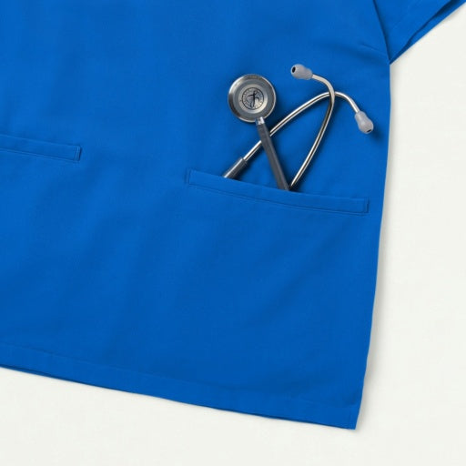 ULTRAlast W10015 Women's Helia Slim Notched V-Neck Scrub Top Royal Blue
