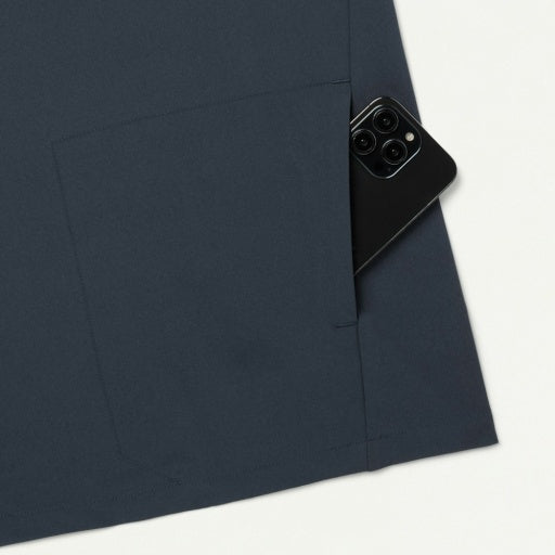 ULTRAlite M10013 Men's Bron 3-Pocket Scrub Top Carbon Gray