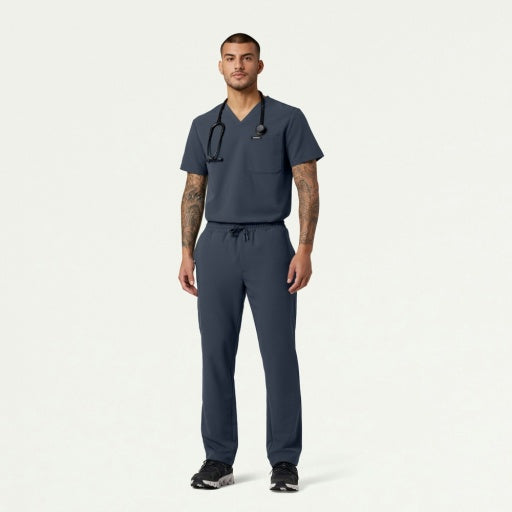 ULTRAlast M10001 Men's Holmes 1-Pocket Scrub Top Carbon Gray