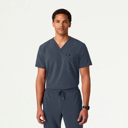 ULTRAlite M10025 Men's Holmes 1-Pocket Classic Scrub Top Carbon Gray