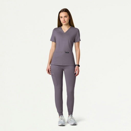 ULTRAsoft W30003 Women's Cesi Slim Scrub Top Titanium