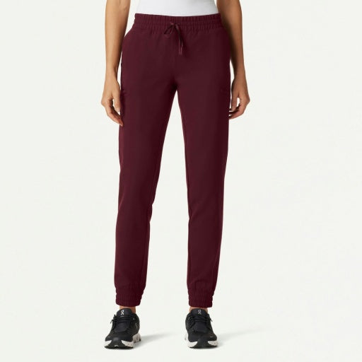 ULTRAlast W20009 Women's Jace Skinny On-The-Go Scrub Joggers Burgundy