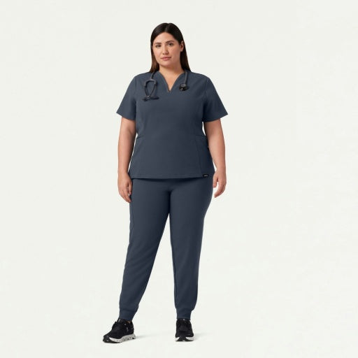 ULTRAlast W20003 Women's Silex Slim Knit-Waist Scrub Joggers Carbon Gray