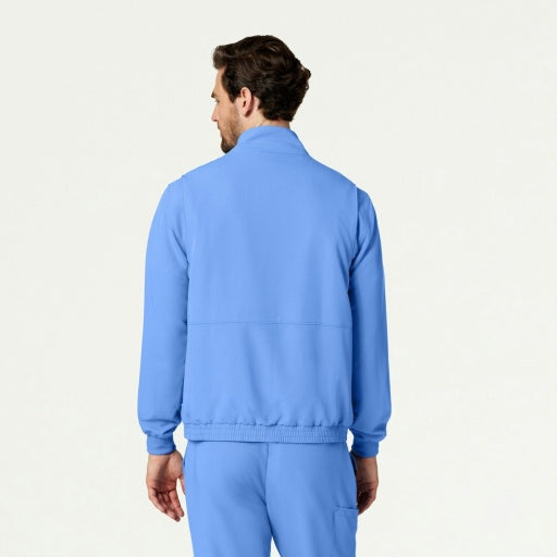 ULTRAlast M60001 Men's Wolfe 6-Pocket Scrub Jacket Ceil Blue