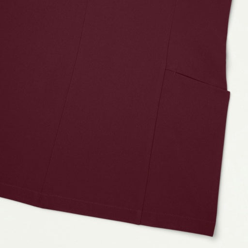 ULTRAlite W10039 Women's Aria Fit & Flare Scrub Top Burgundy