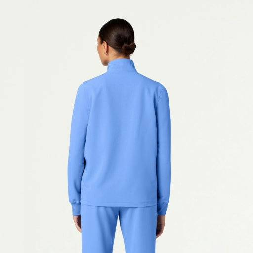 ULTRAlast W60001 Women's Ceri 6-Pocket Scrub Jacket Ceil Blue