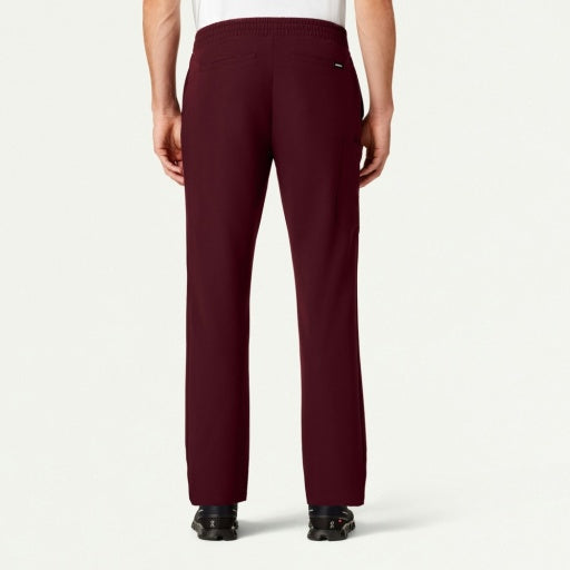 ULTRAlast M20001 Men's Rhodes Straight-Leg Scrub Pants Burgundy