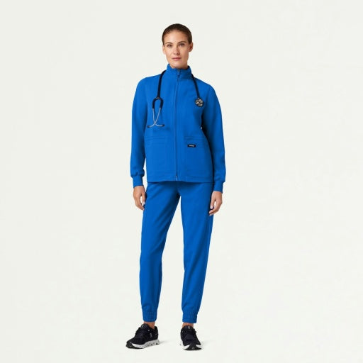 ULTRAlast W60001 Women's Ceri 6-Pocket Scrub Jacket Royal Blue