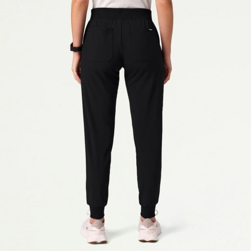 ULTRAlite W20037 Women's Silex 6-Pocket Slim Scrub Joggers Black
