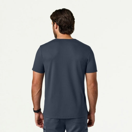 ULTRAsoft M30008 Men's Asher Slim Scrub Top Carbon Gray