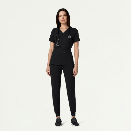 ULTRAsoft W40001 Women's Rubi Slim Scrub Joggers Black