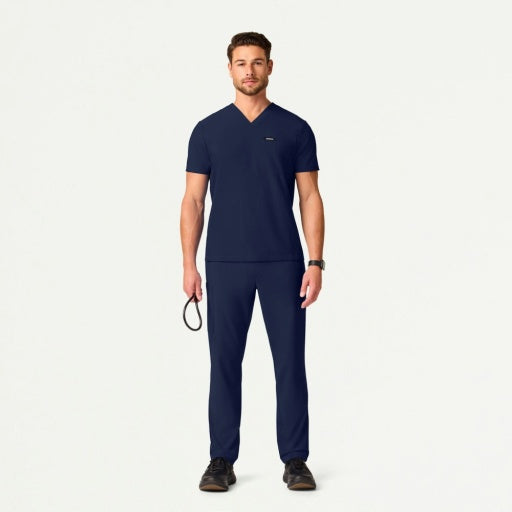 ULTRAlite M10013 Men's Bron 3-Pocket Scrub Top Midnight Navy