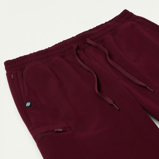 ULTRAlast M20002 Men's Osmo 8-Pocket Scrub Joggers Burgundy