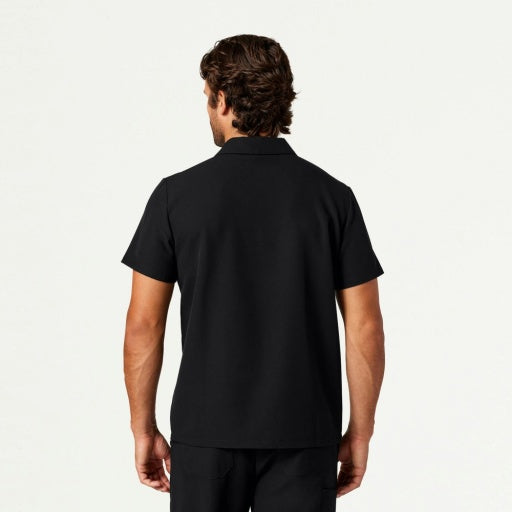 ULTRAlast M10005 Men's Calderon Polo Scrub Top Black