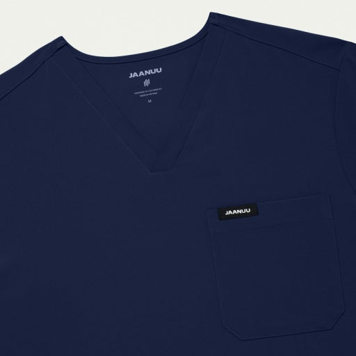 ULTRAlite M10013 Men's Bron 3-Pocket Scrub Top Midnight Navy