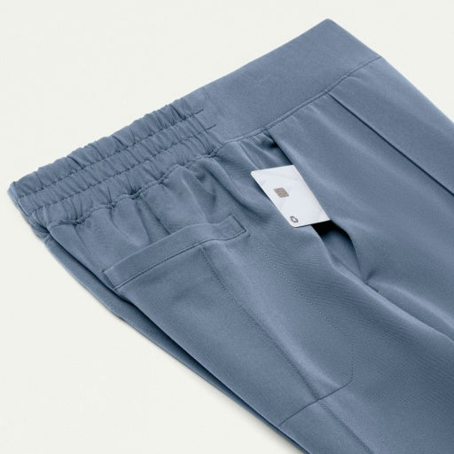 ULTRAlast W20033 Women's Kori Slim High-Waisted Scrub Pants Storm Blue