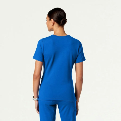 ULTRAsoft W30003 Women's Cesi Slim Scrub Top Royal Blue