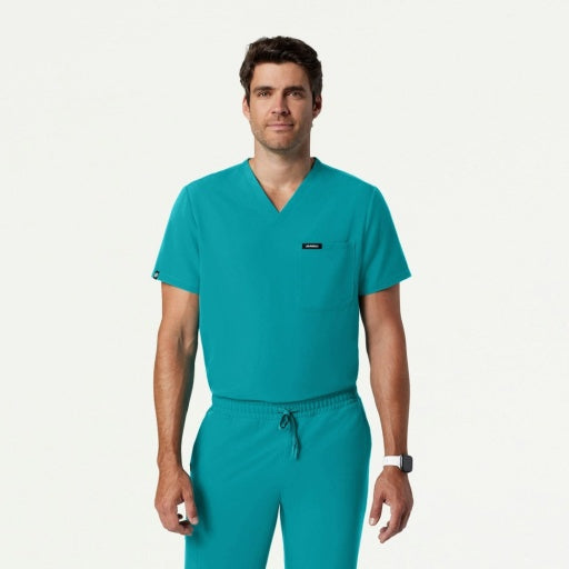 ULTRAlast M10001 Men's Holmes 1-Pocket Scrub Top Teal